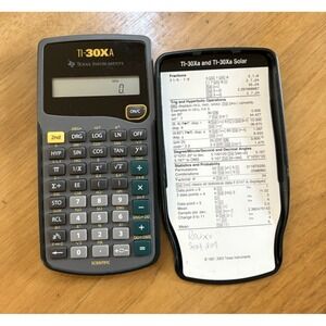 Texas‎ Instruments TI-30XA Scientific Calculator w/ Cover – Tested & Working